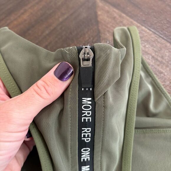 ZYIA Active High Neck Zip Back All Star Sports Bra - Picture 8 of 11